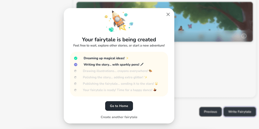 Generate your personalized fairytale
